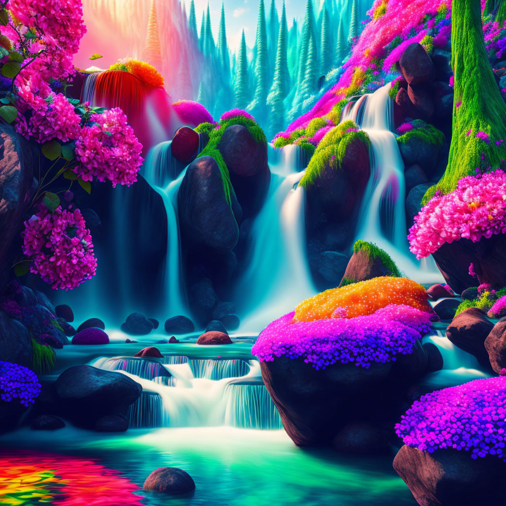 Candy land water forest 