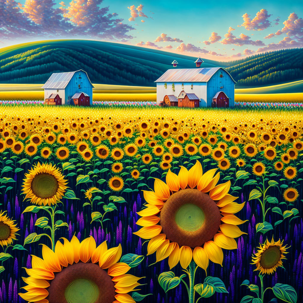 Masterpiece Patchwork Art Of Sunflower 