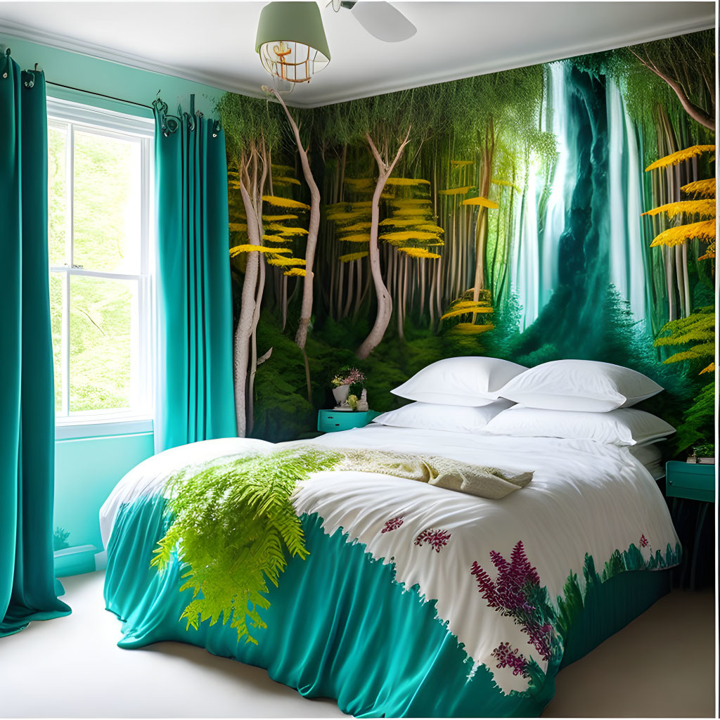 Greenish bedroom # Green love