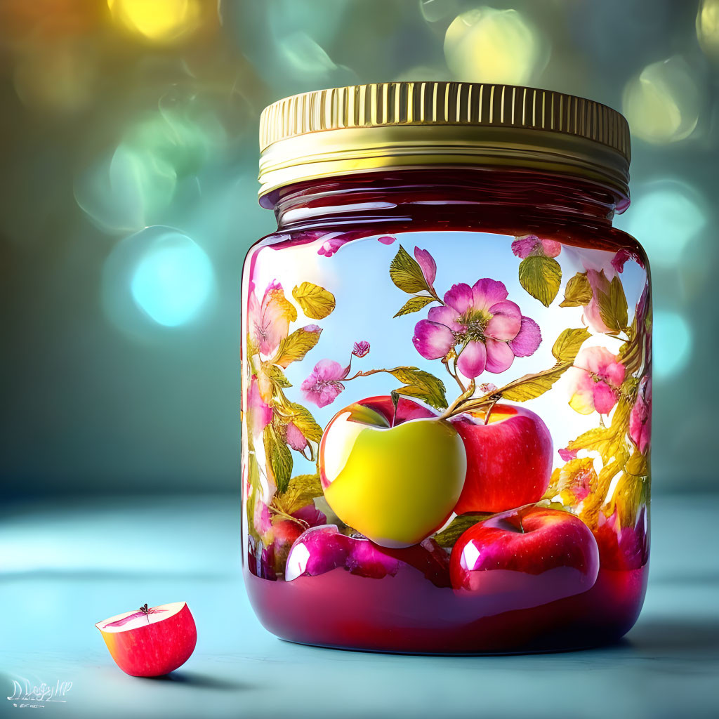 Apple Jam in a Jar