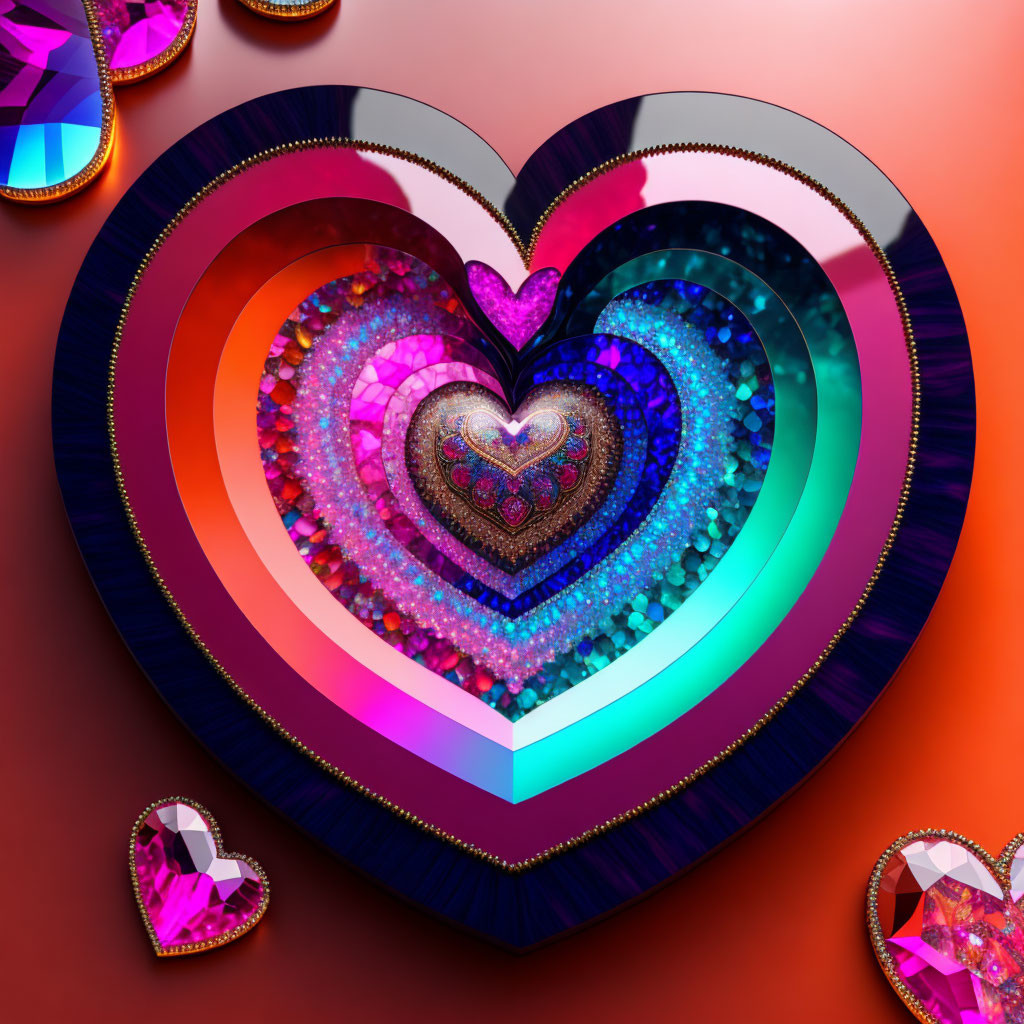 Abstract art of heart
