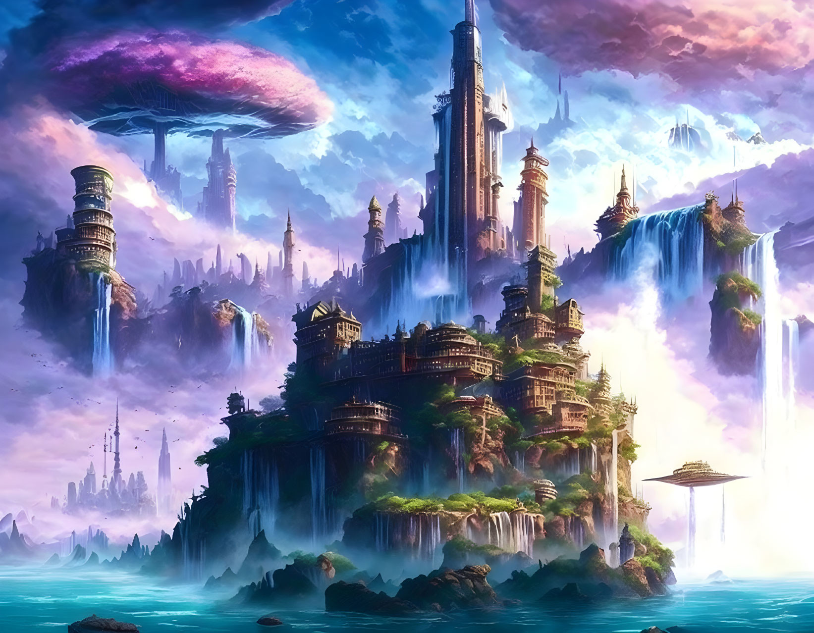 fantasy sky city