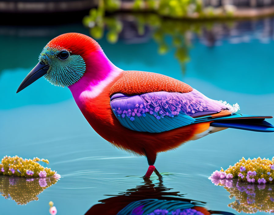 Beauty colors unique bird