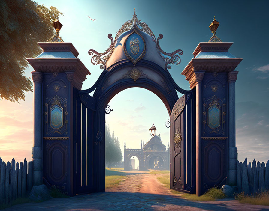 Background with beauty  doors 