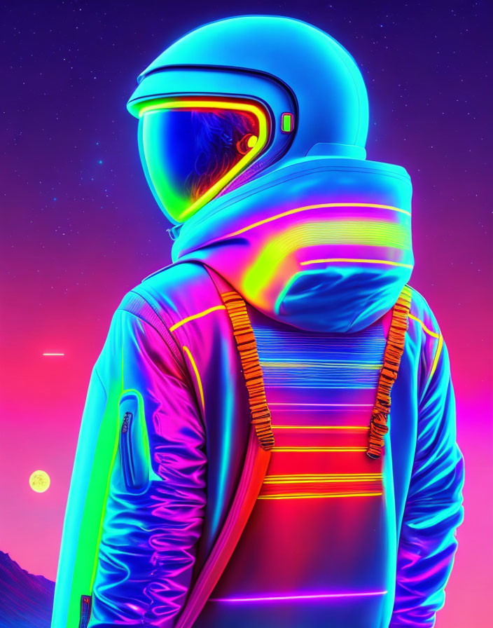 Neon Space Hoodie