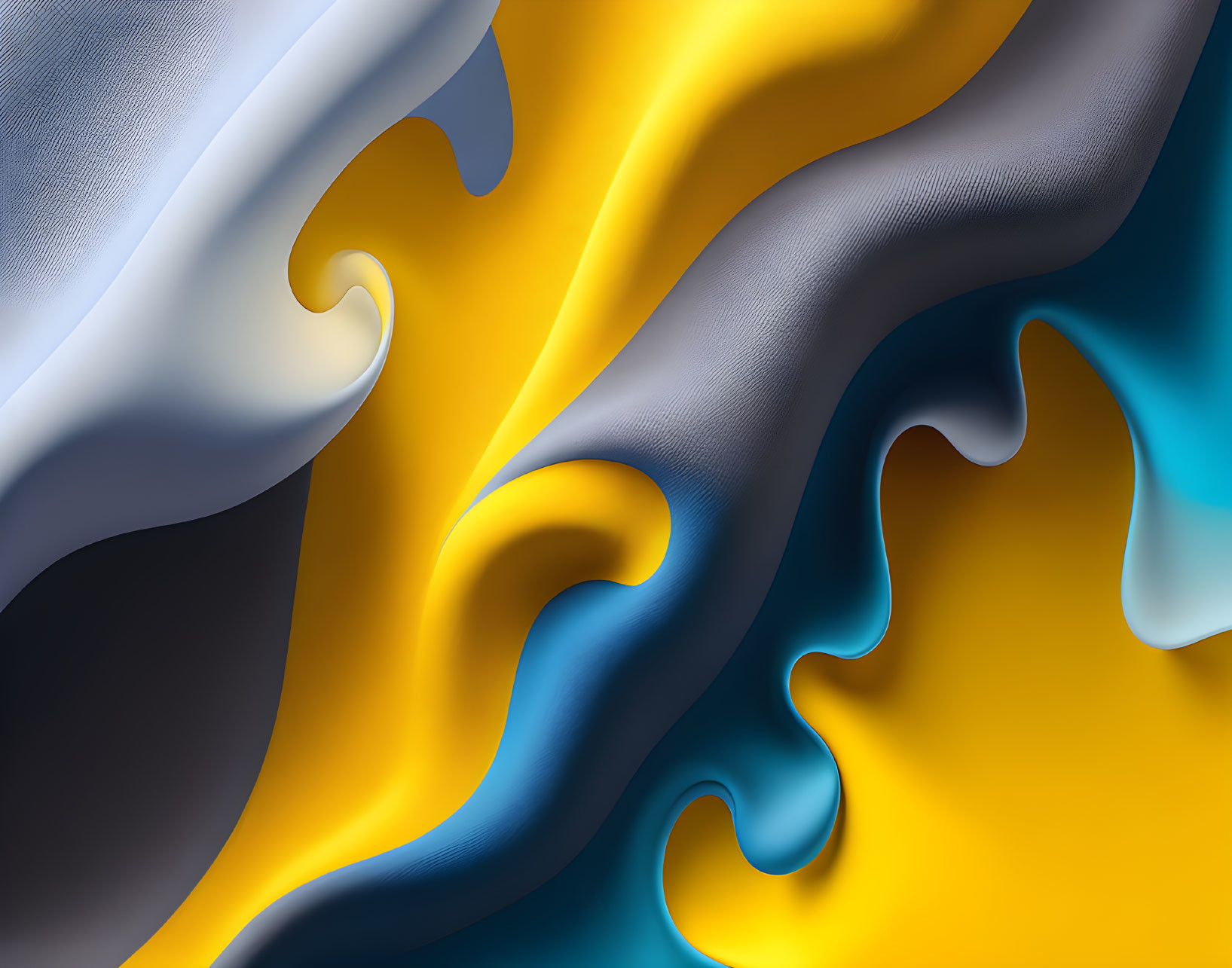 A light gray blue yellow cloud abstract theme