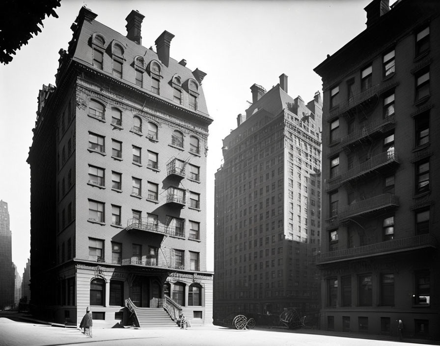 Image of apartment building In New York in 1900 
