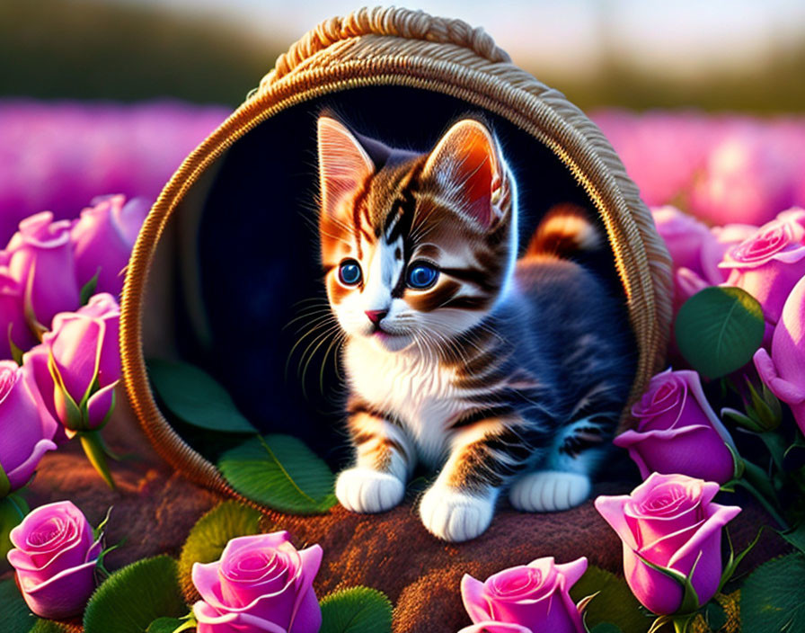 a kitten is in the animal world what a rosebud is 