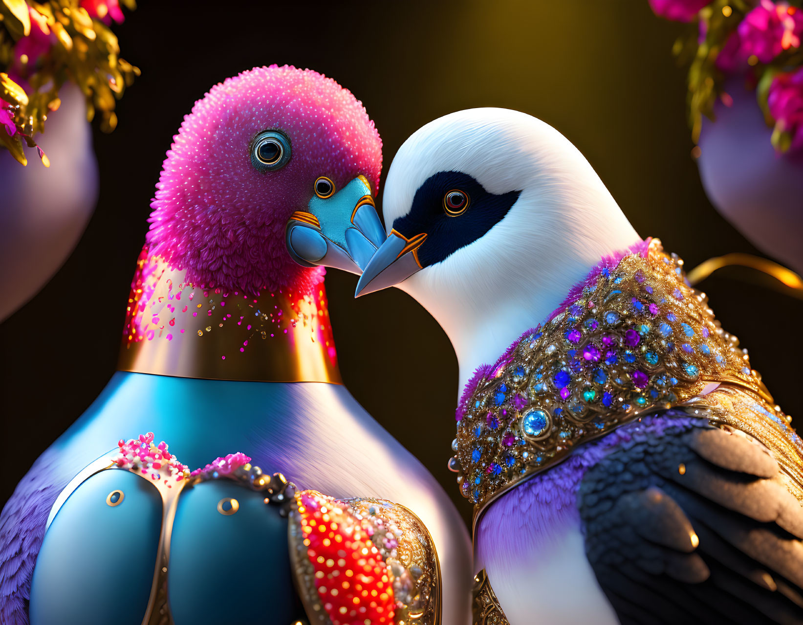 Robot pigeons's love