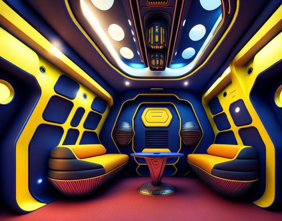 Private booth on the short hop to Saturn