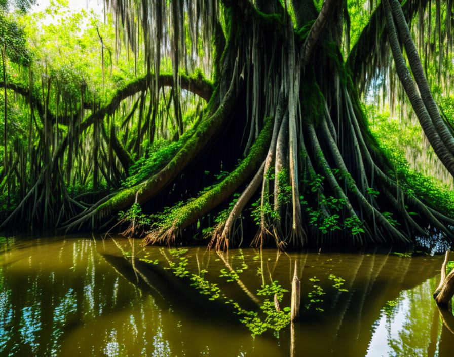 Large Tree in a Swamp