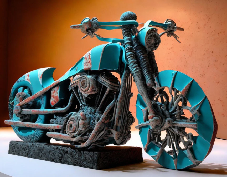 Porcelain motorcycle 