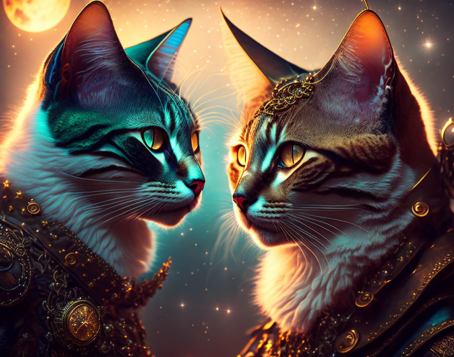 cats in the moonlight 2