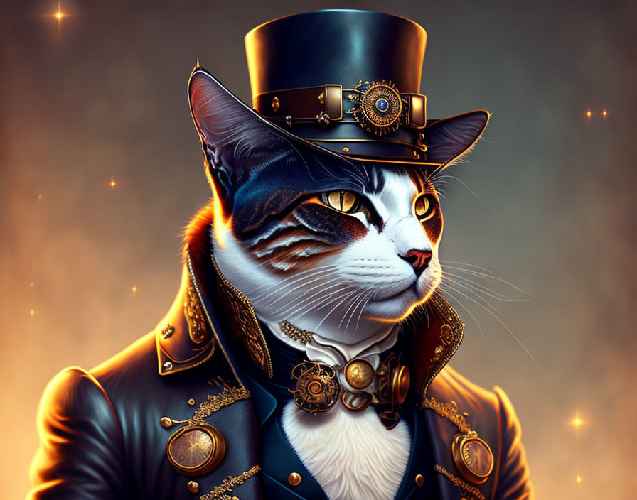 Cool Steampunk cat