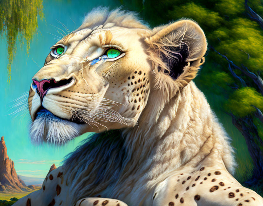 Hybrid Lion/Cheetah 