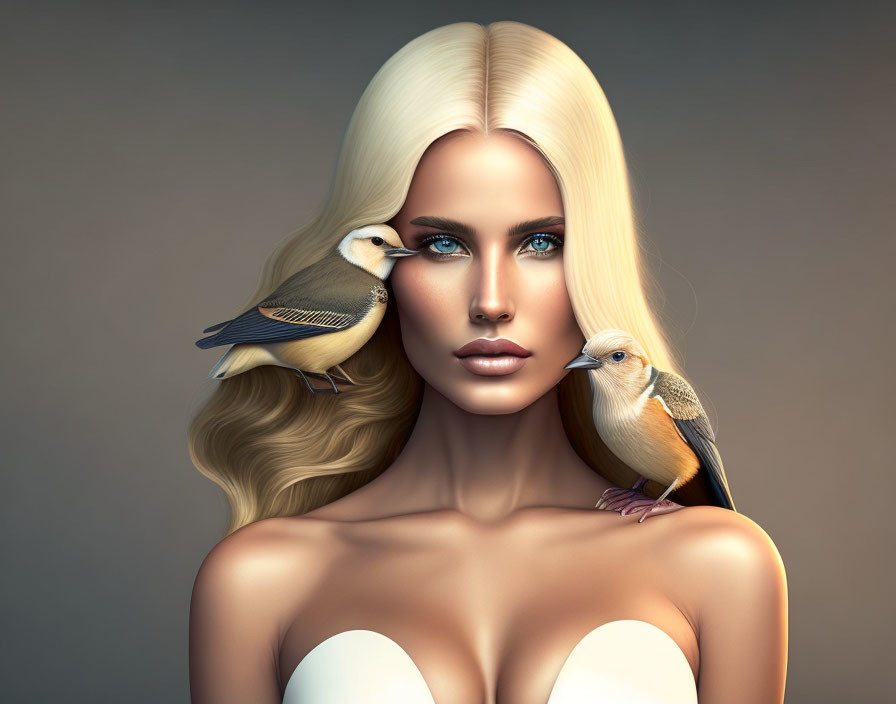 bird woman, blonde