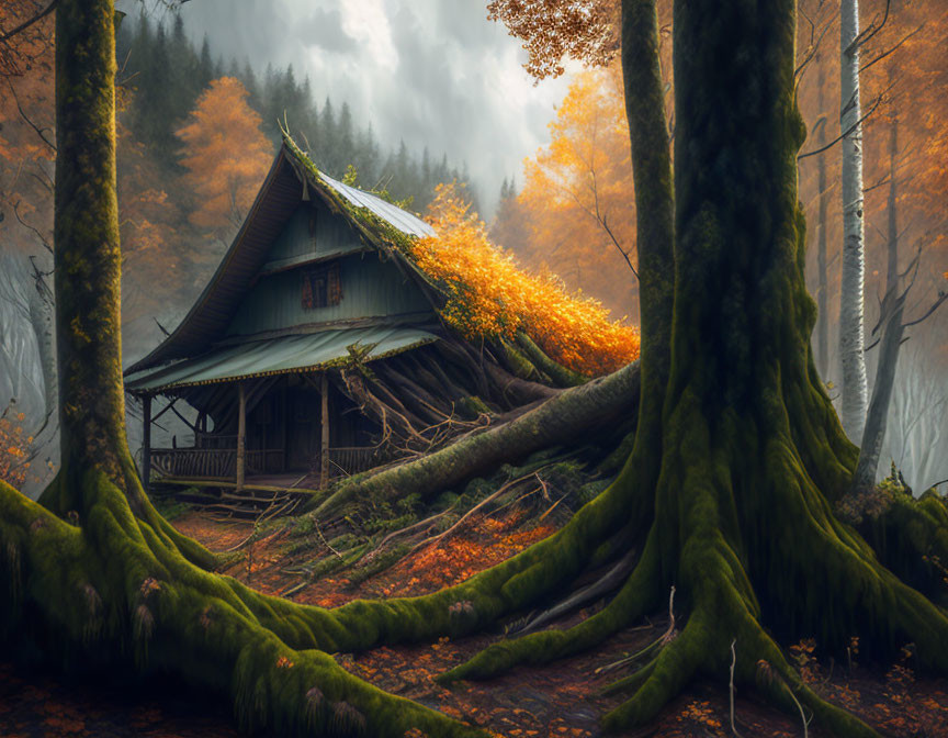 Old forest hut