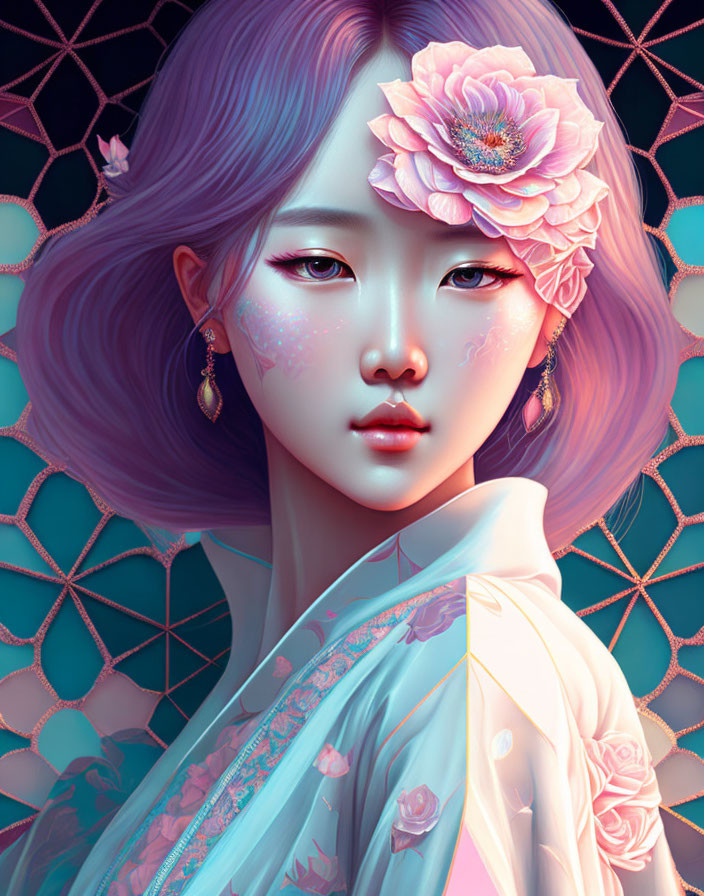 Flower Asian Lady
