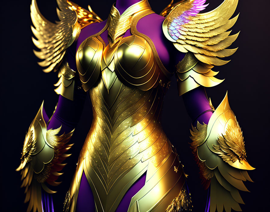 Golden phoenix armor