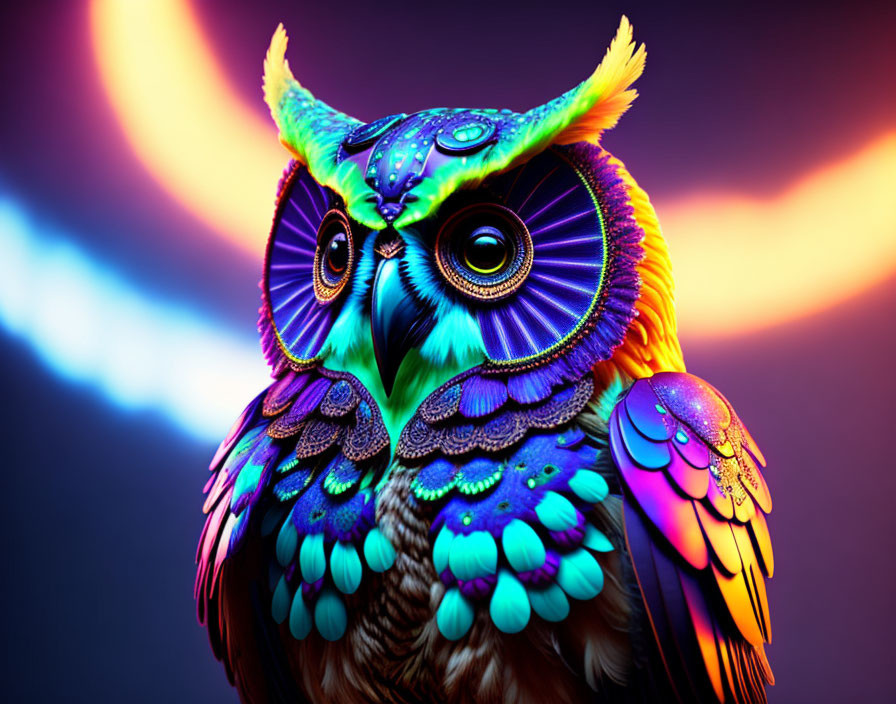 Alien Peace Owl by Erik Blanco