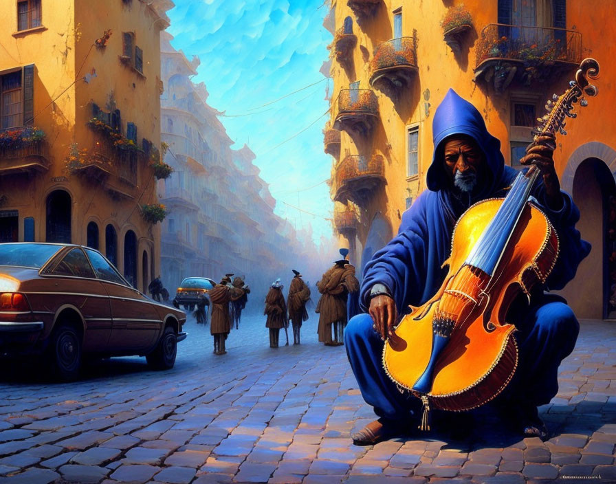   Street musicians