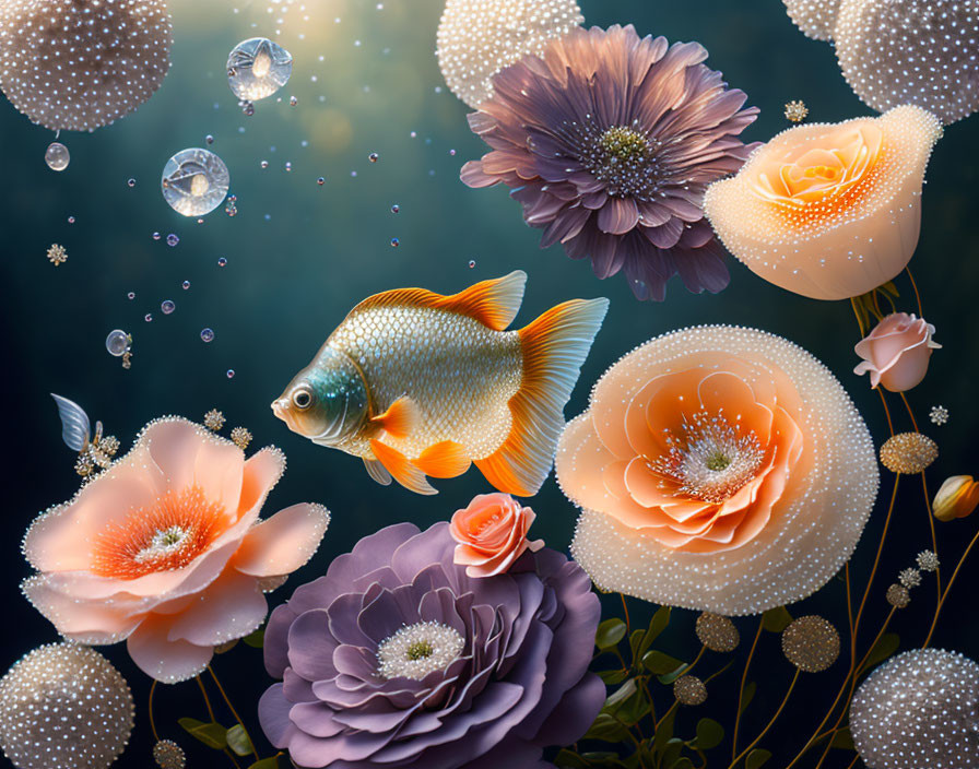 Romantic sea bouquet.