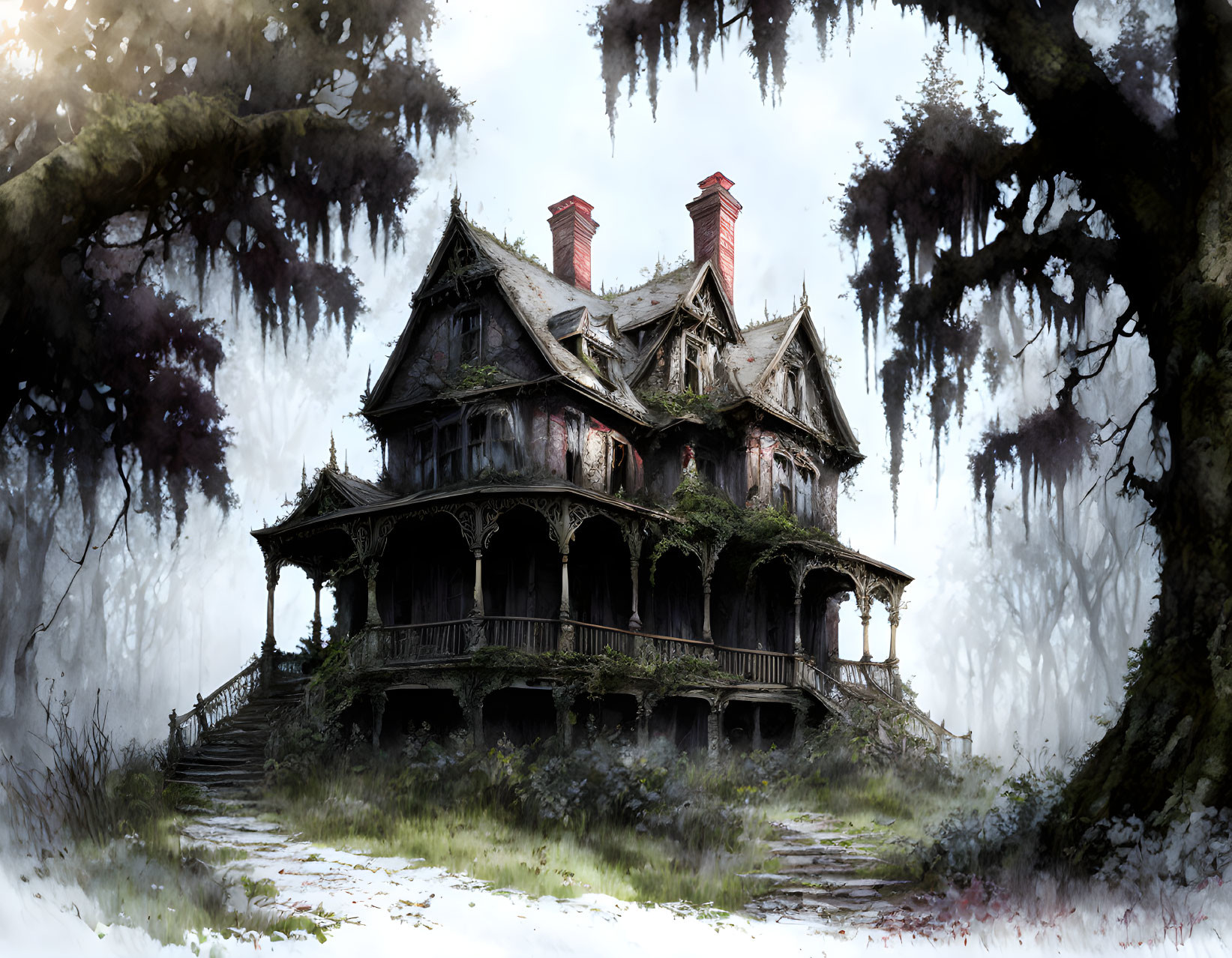 haunted old house