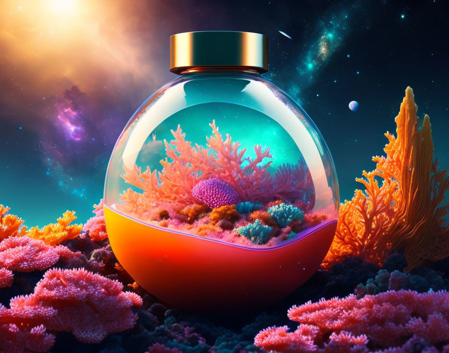 Landscape in a bottle 