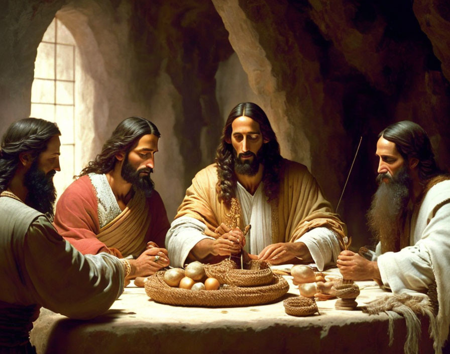 Jesus eating