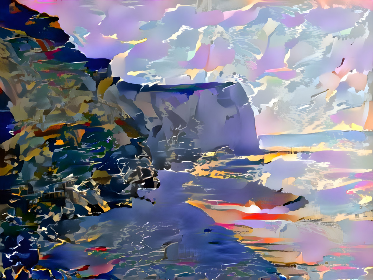 "Coastal Abstract" - by Unreal from own photo.