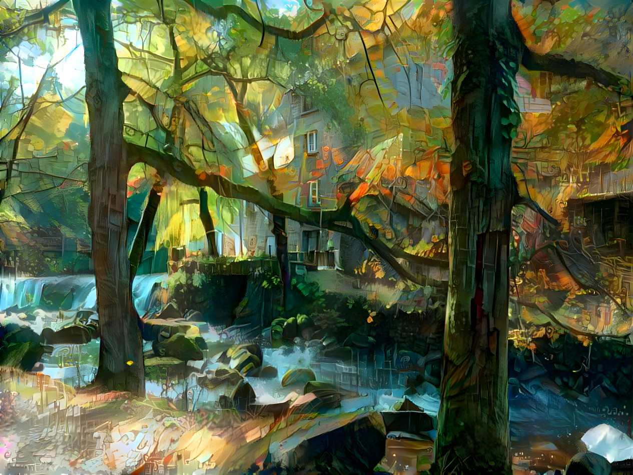 "Mill through Trees" - by Unreal.