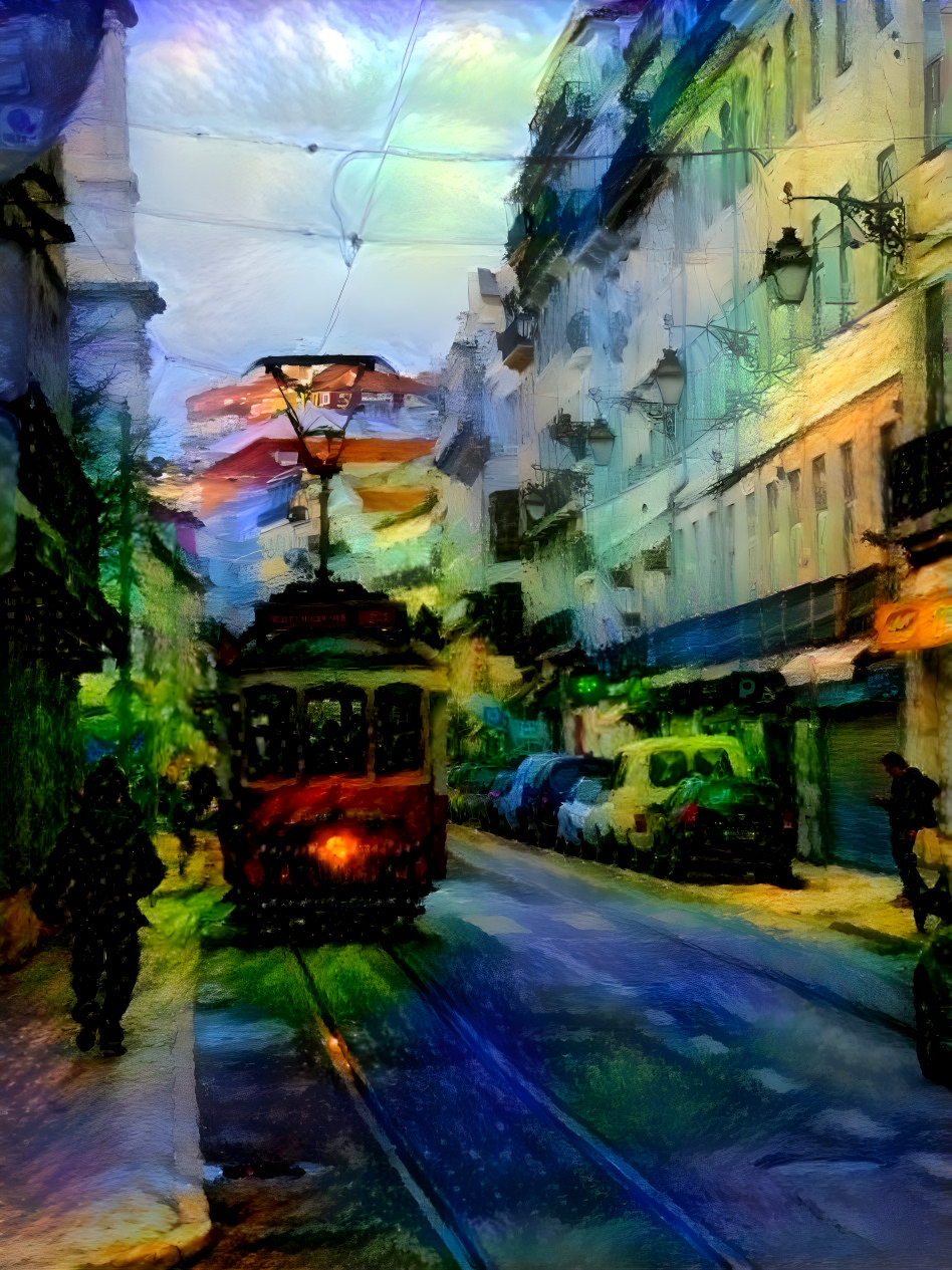 "Lisbon Tram" by Unreal from own photo.