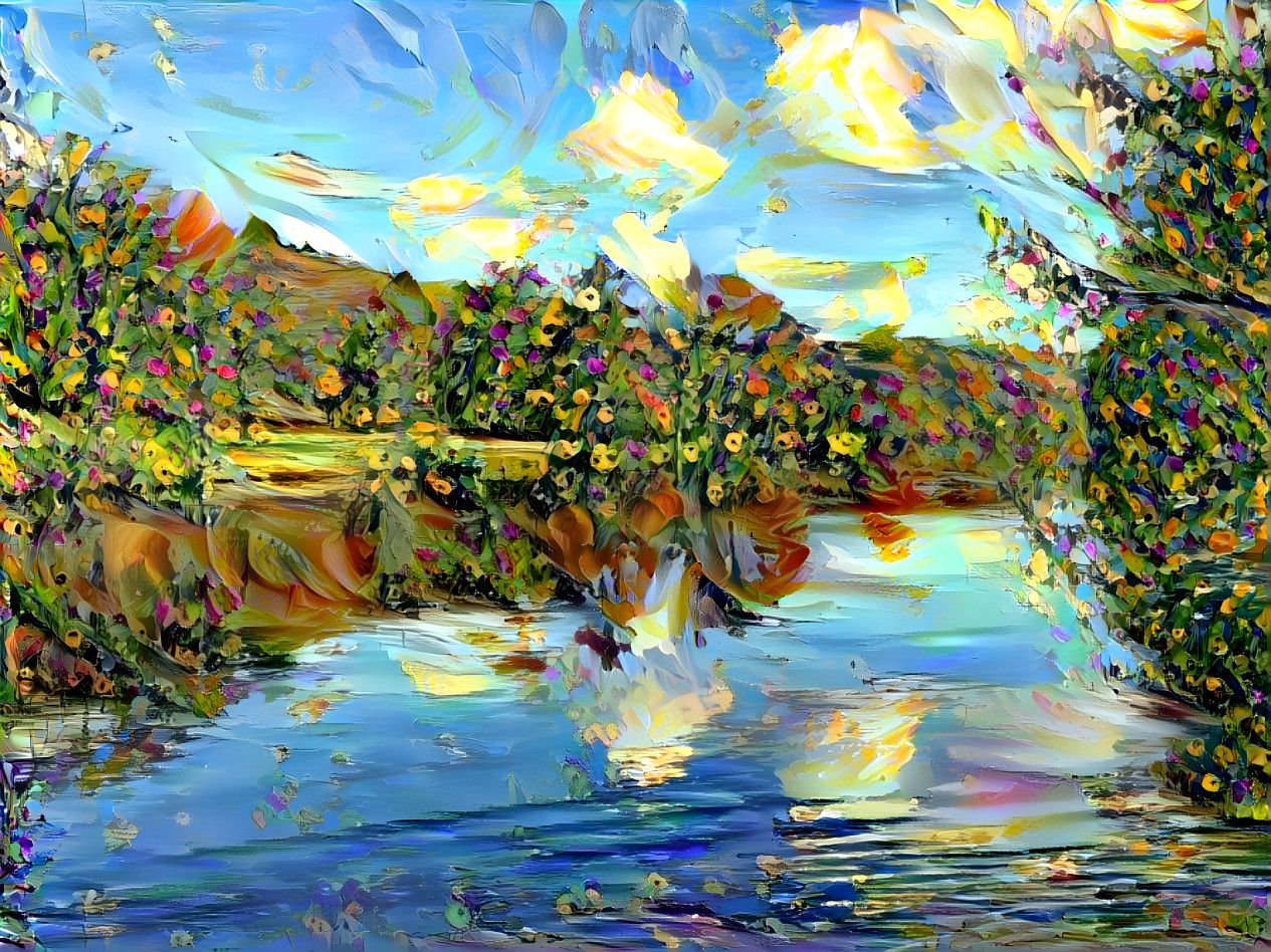 "A Lake in Summer" - by Unreal.