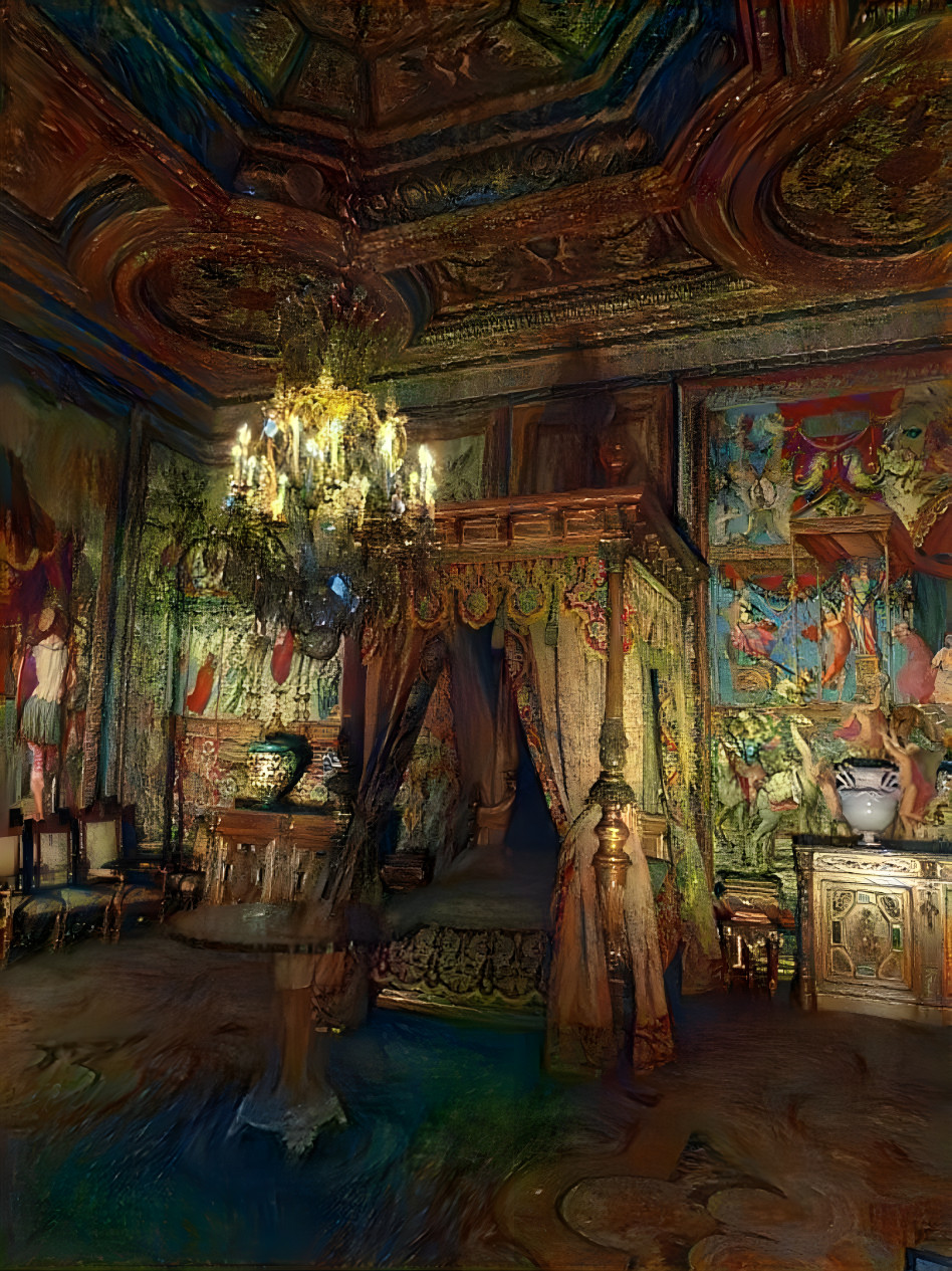 "Bedchamber at Fontainebleau" - by Unreal.