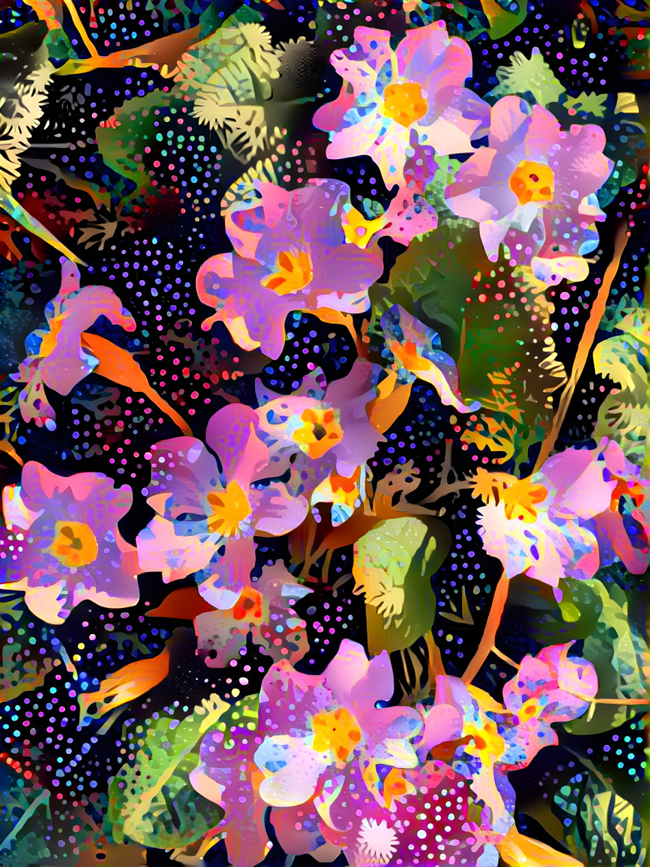 "Jazzed-up Primulas" - by Unreal.