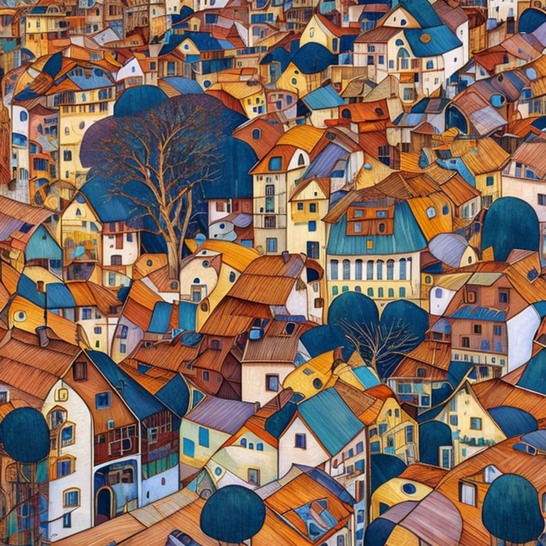 "Crowded Houses" - Unreal/AI