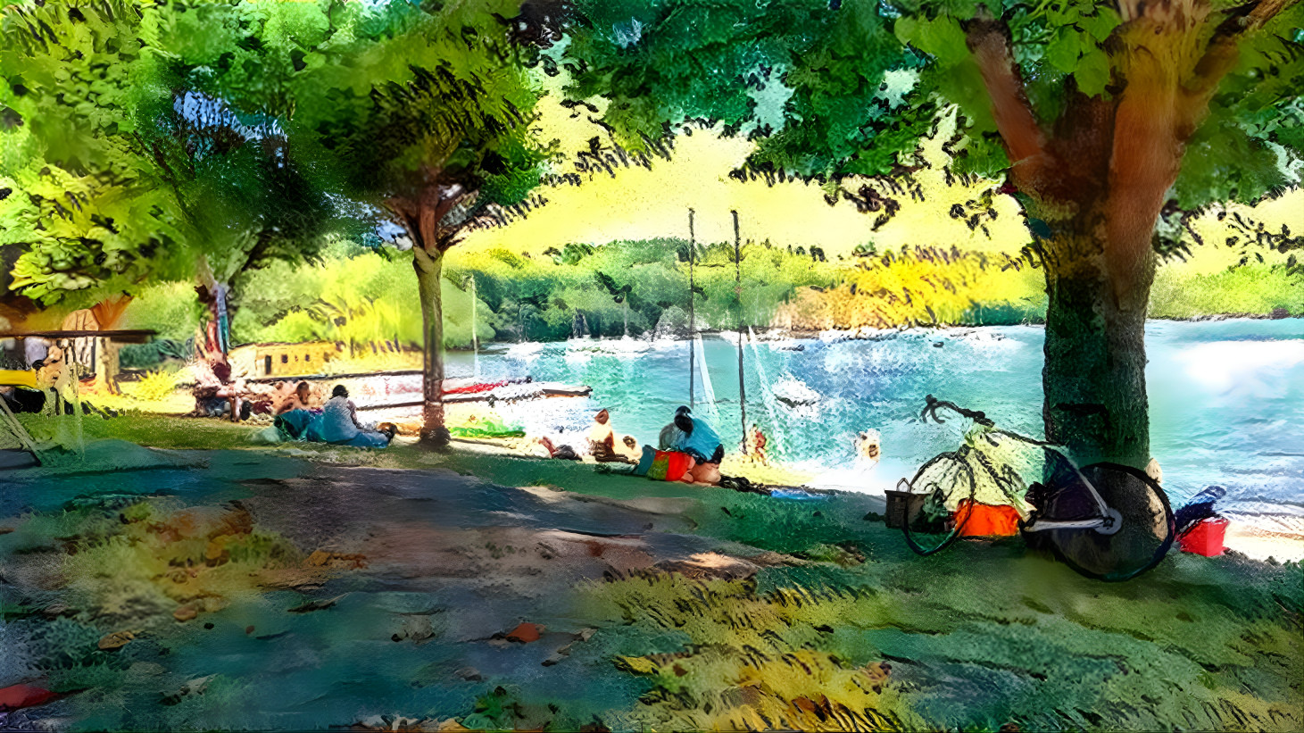 "A Summer Afternoon at the Lakeside" - by Unreal.