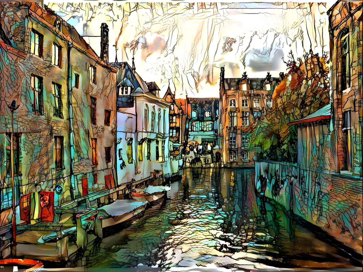 "Bruges Canal" - by Unreal