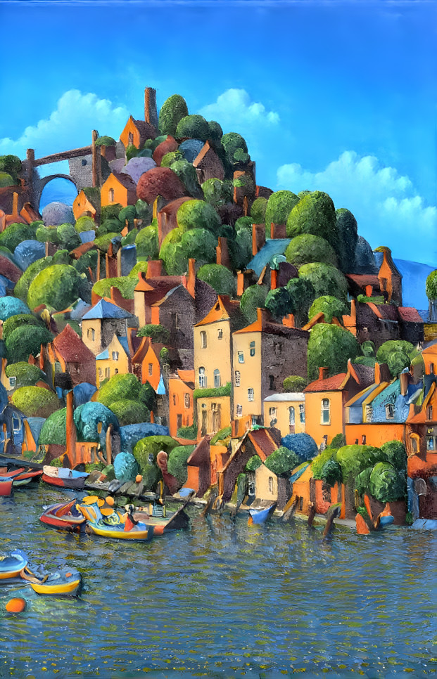 "Crowd of Houses and Trees" - Unreal/AI
