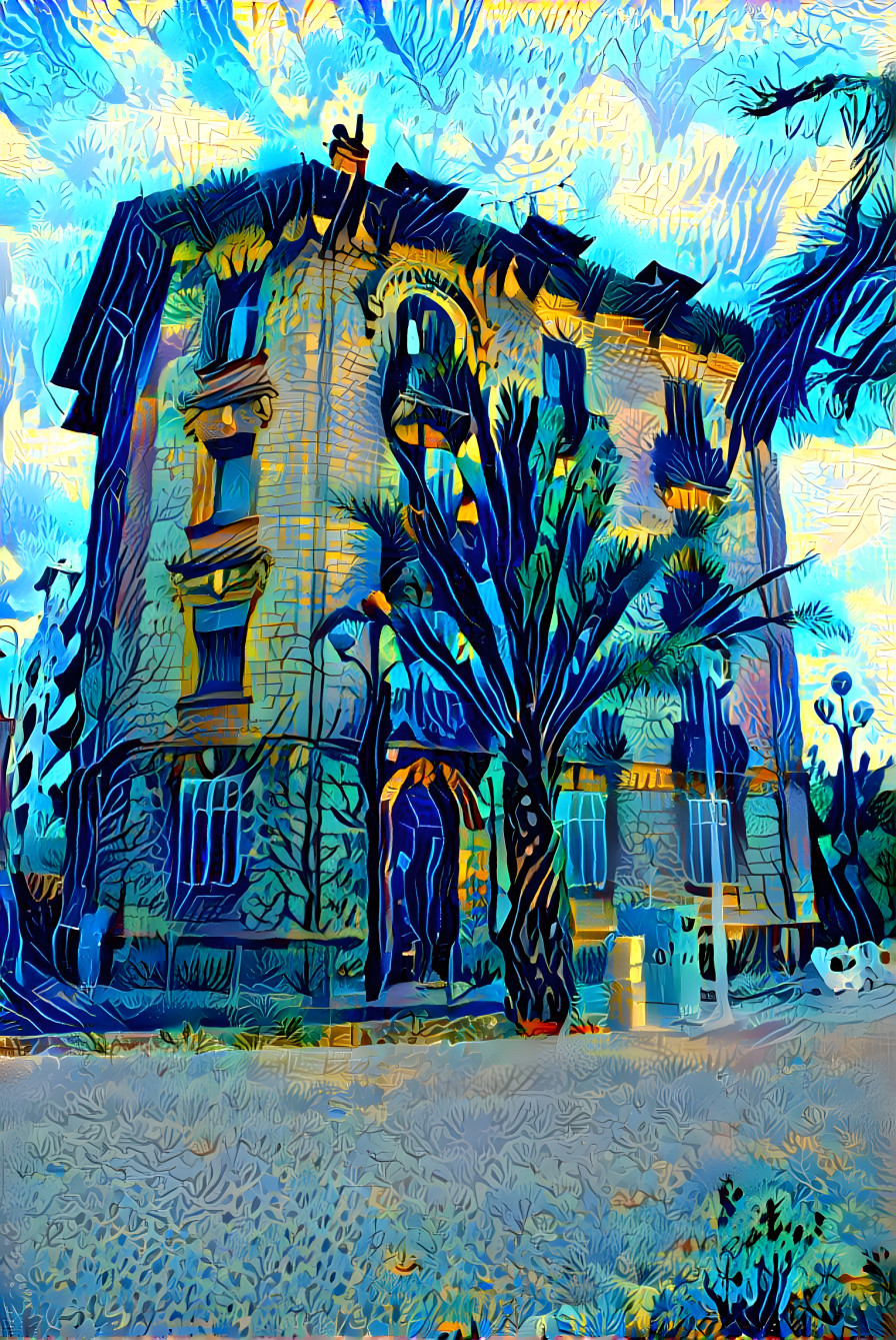 "The House with the Blue Palm" - by Unreal.