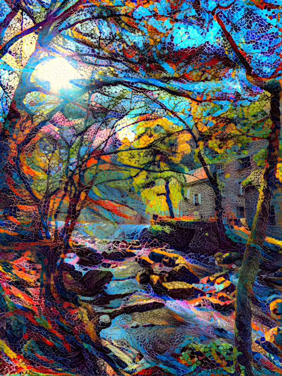 "Mini-mosaic of French River" - by Unreal. 