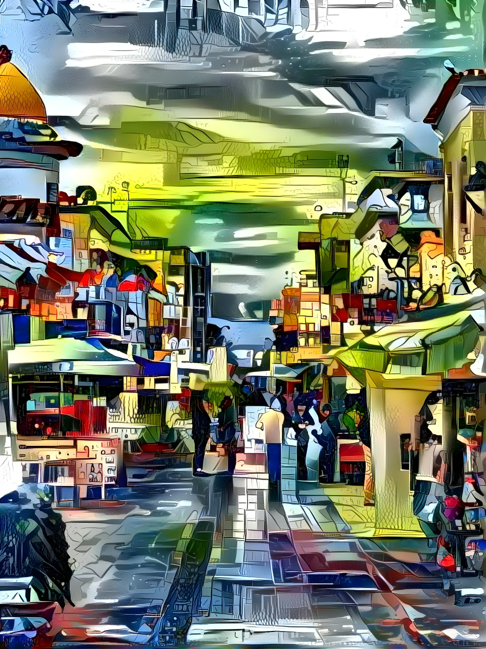 "Surreal Shopping Street" - by Unreal.