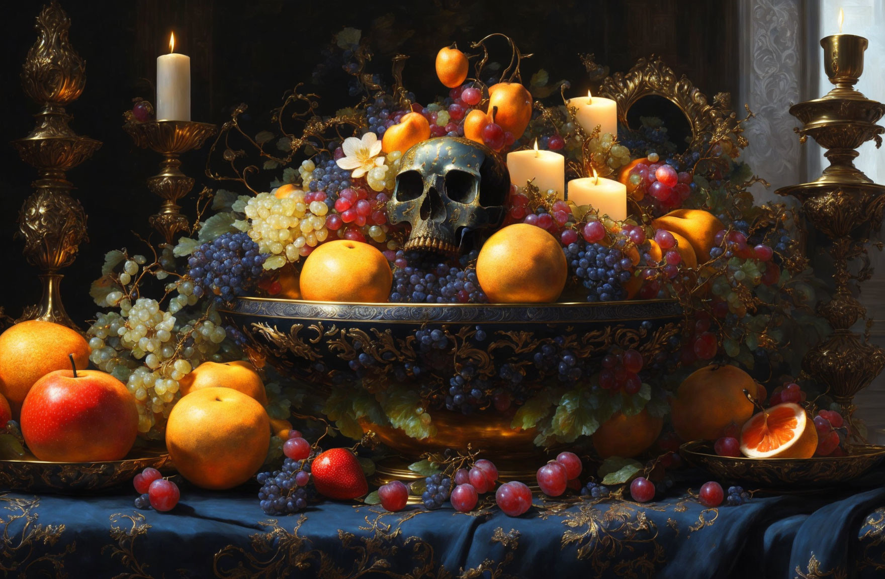 Still Life Lovecraftian Fruit Bowl 