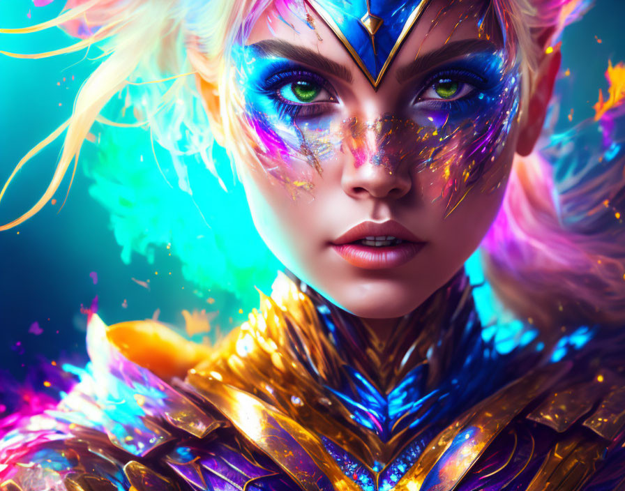 Psychedelic Princess Warrior Close Up