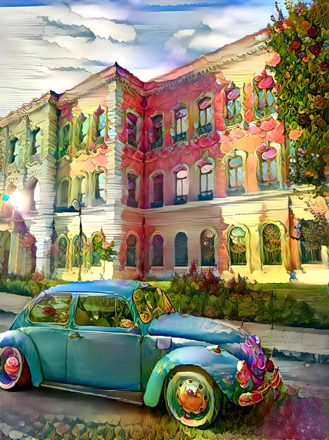 THE BLUE CAR AT UNİVERCİTY 
