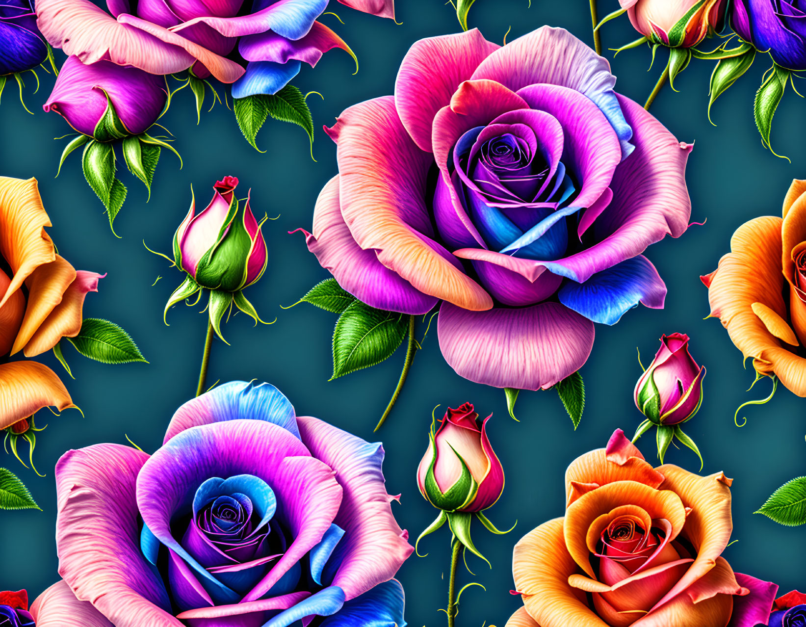 loving pattern of roses