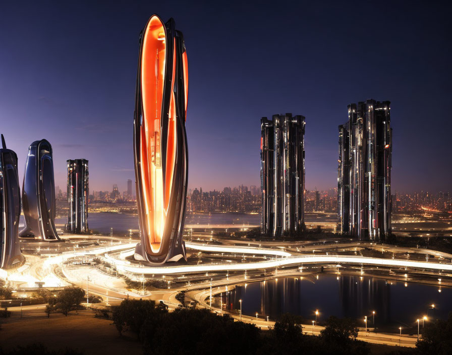Neon Tower: A Vision of the Future