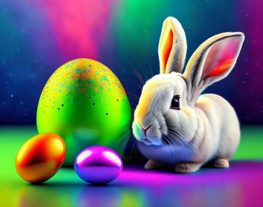 bunny  colored eggs
