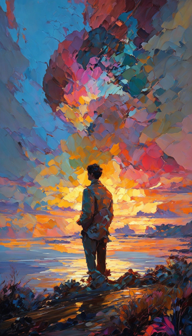 Sunset painting 