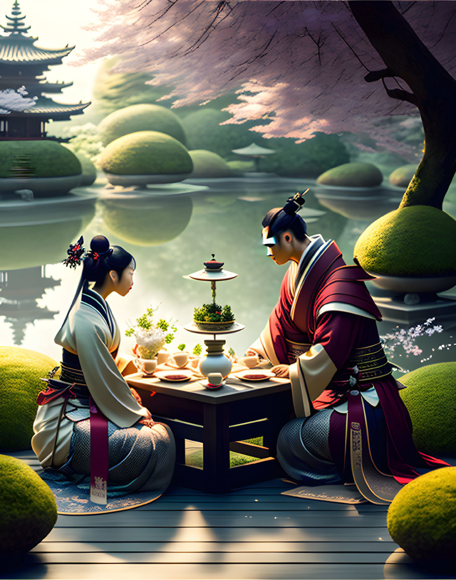  Ancient Japanese tea ceremony 